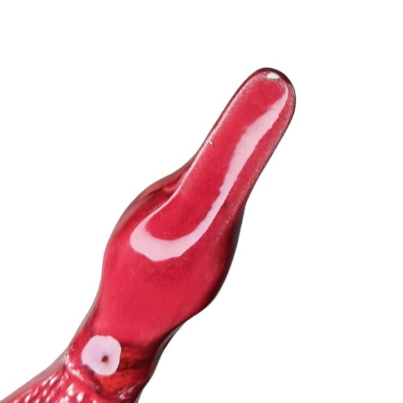 Vintage Red Duck Ashtray California Originals 1960s MCM Ceramic - Picture 14 of 16